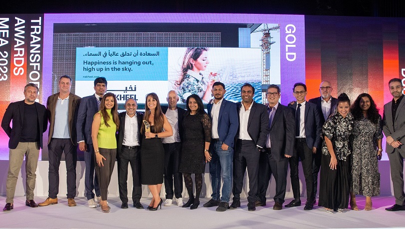 تأتي الجوائز تقديراً  لجهود إدارة تغيير الهوية المؤسسية لشركة نخيل في عام 2022