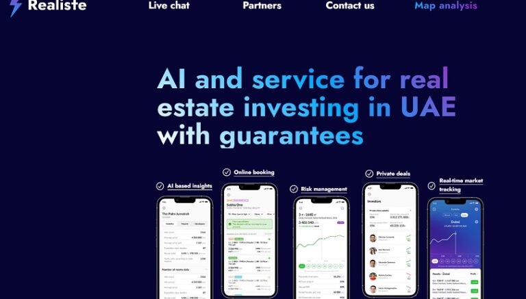 منصة رياليست  Realiste شركة وساطة عقارية عبر الانترنت تعتمد على الذكاء الاصطناعي