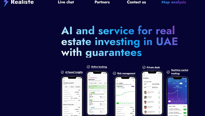 منصة رياليست  Realiste شركة وساطة عقارية عبر الانترنت تعتمد على الذكاء الاصطناعي