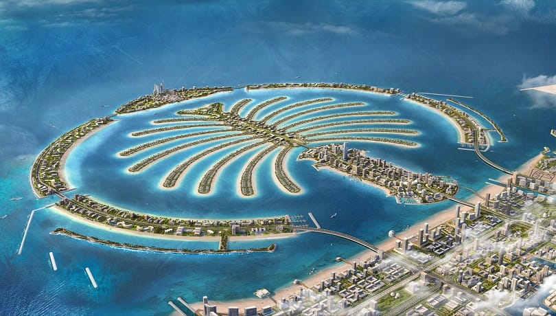 ستحتضن نخلة جبل علي في دبي عند اكتمالها 35 ألف أسرة