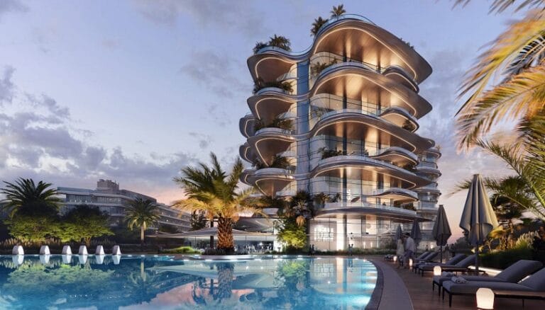 تصميم  مشروع إس إل إس ريزيدنسس في نخلة جميرا من شركة رؤيا للتطوير العقاري