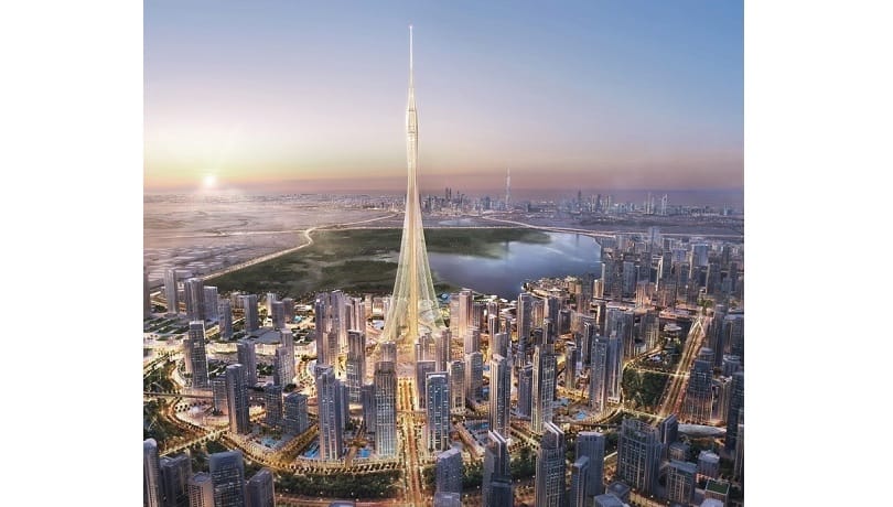 التصميم القديم لبرج خور دبي