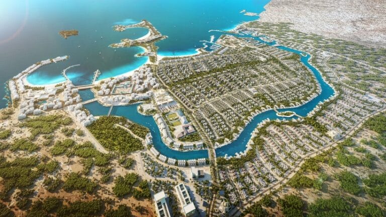 مشروع الجرف الذي تطوره شركة امكان العقارية في ابوظبي
