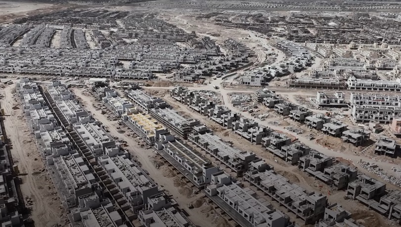 العمليات الانشائية في مشروع داماك لاجونز