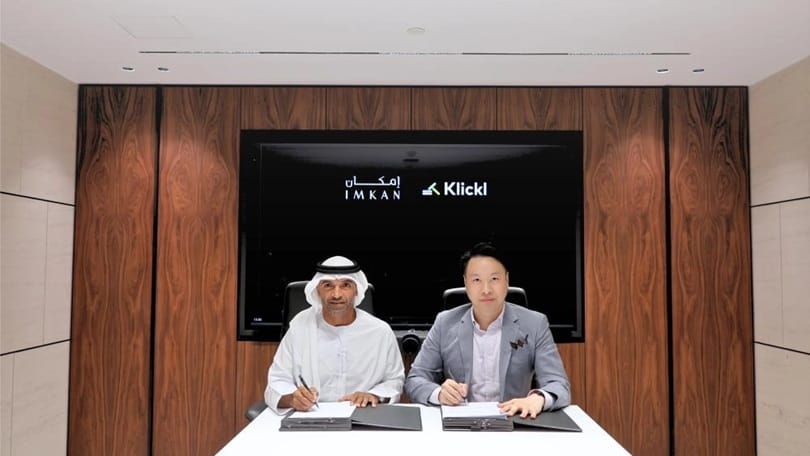 خلال توقيع اتفاقية الشراكة بين شركة «كليكل» Klickl  وشركة «إمكان» Imkan