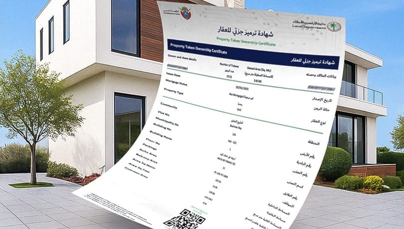 أصدرت دائرة الاراضي والاملاك في دبي أول ملكية جزئية مرمّزة في العالم في مايو 2025