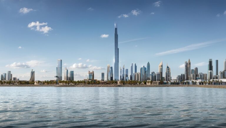 يصل ارتفاع برج عزيزي في دبي إلى 725 متراً ويتكون من  140 طابقاً