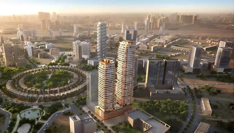 مشروع  إستاكس  في قرية جميرا الدائرية بدبي من شركة "باشا وان"