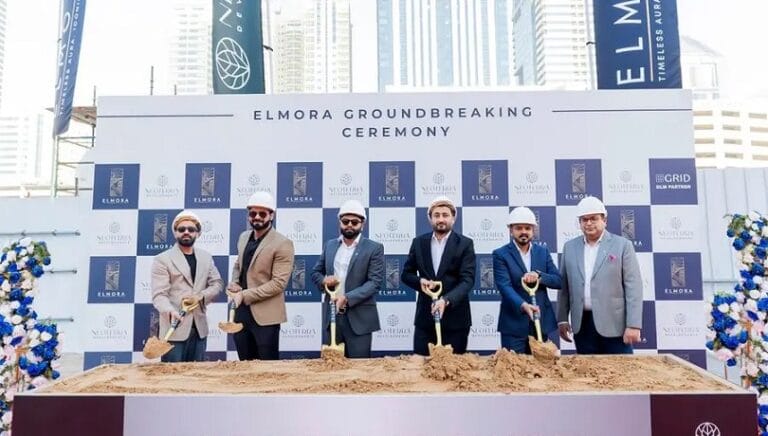 وضع حجر الأساس لمشروع إلمورا السكني في جميرا جاردن سيتي إيذاناً ببدء أعمال الإنشاء.