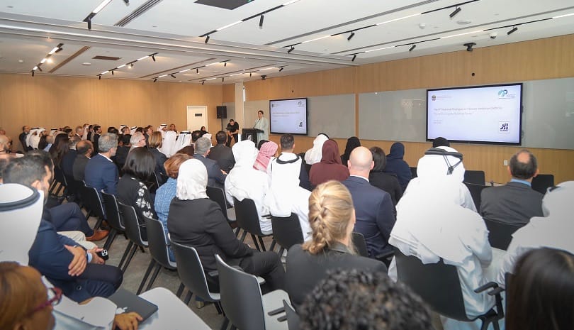 خلال فعاليات الحوار الوطني للطموح المناخي المنعقد تحت شعار "خفض معدلات الكربون في قطاع البناء والتشييد "
