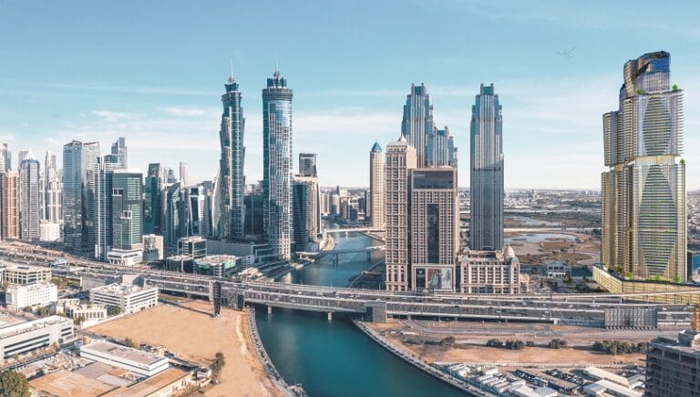 350 متر مربع ارتفاع برج الحبتور في دبي