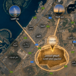 صورة تخيلية بالذكاء الاصطناعي للموقع المحتمل لمشروع إعمار الجديد في دبي، غير المؤكد رسمياً