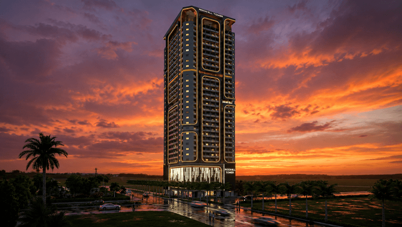 Rockhill Tower Ajman تصميم برج روكيهل تاور بمنطقة العالية في إمارة عجمان