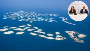 خلال توقيع اتفاقية المشروع الجديد في جزر العالم بين أفنيو للتطوير العقاري ومجموعة ماريوت الدولية