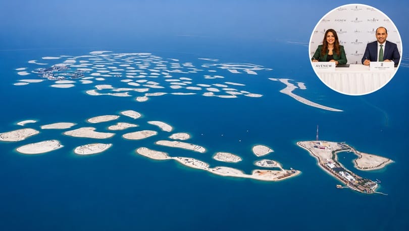 خلال توقيع اتفاقية المشروع الجديد في جزر العالم بين أفنيو للتطوير العقاري ومجموعة ماريوت الدولية خلال توقيع اتفاقية المشروع الجديد في جزر العالم بين أفنيو للتطوير العقاري ومجموعة ماريوت الدولية