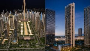 VALIA, Emaar's planned residential tower at Dubai Creek Harbour near Dubai Creek Tower and Dubai Square mall.