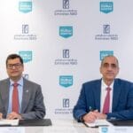 خلال توقيع الاتفاقية بين شركة دبي الجنوب للعقارات وبنك الإمارات دبي الوطني