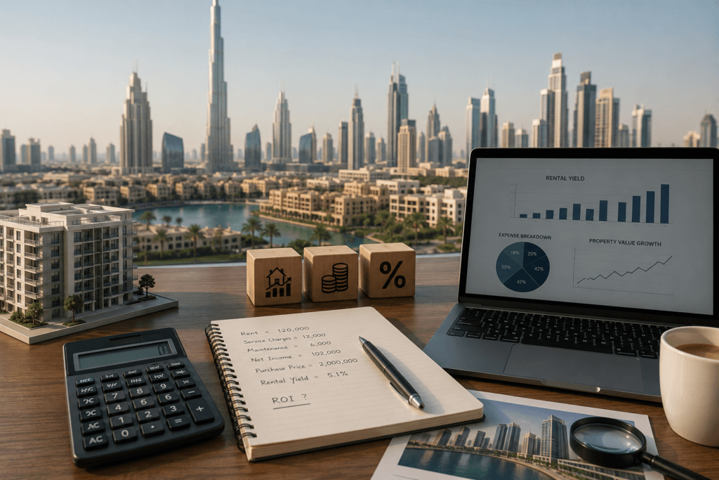 دليل العائد على الاستثمار العقاري في دبي: كيف تقيّم ربحية أي عقار قبل شرائه؟
