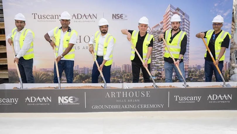 خلال تدشين أعمال بناء مشروع آرت هاوس هيلز أرجان